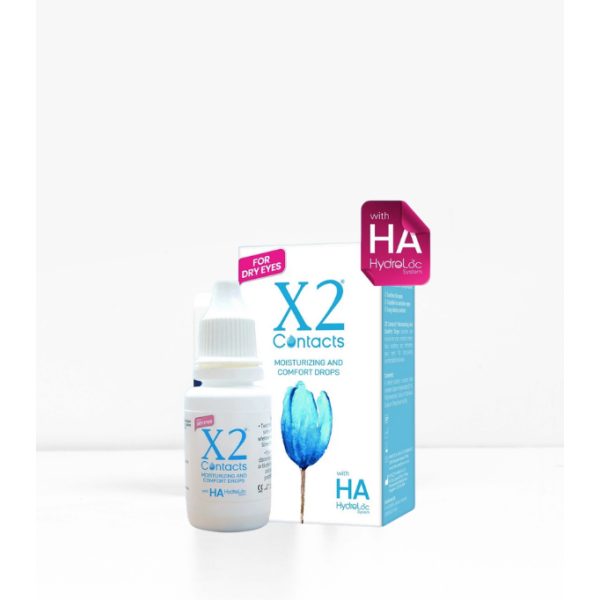 X2 Contacts Moisturising & Comforting Drops 15ml